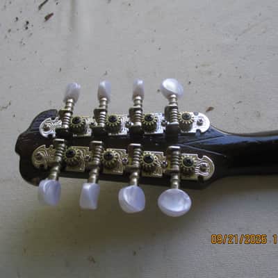 Neapolitan College of Music Lyre style Mandolin circa 1910 - Natural image 6