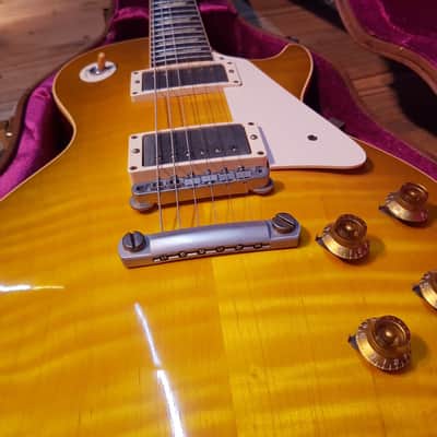 2011 Gibson Les Paul Historic 1959 LP Mahogany Rosewood Burst Bucker image 3
