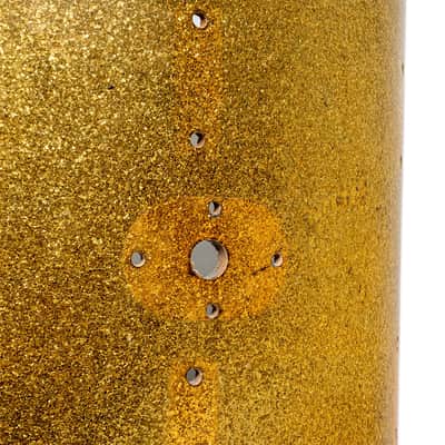 Vintage Rogers Gold Sparkle 20x14 Kick Drum Shell Only Dayton Grey Interior image 5
