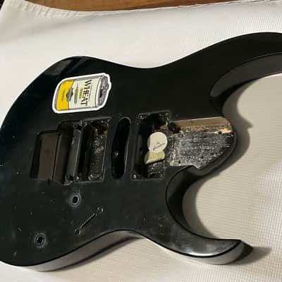 2010 Indonesian Ibanez RG370DX Black Basswood Guitar Body Floyd Ready image 2