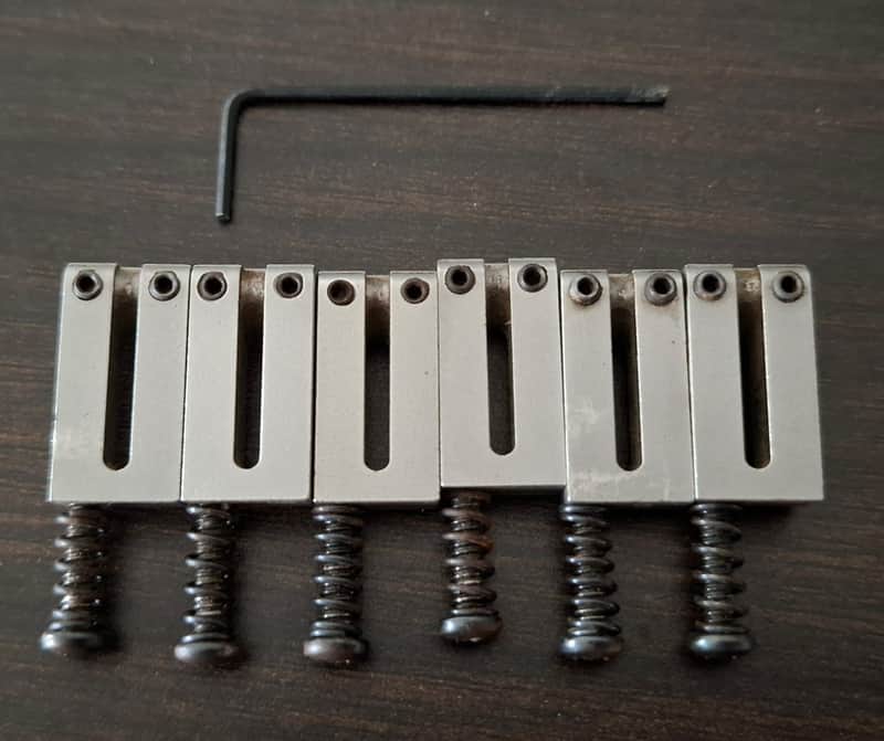 Fender American Series Telecaster Guitar Bridge Saddles USA 1989 image 1