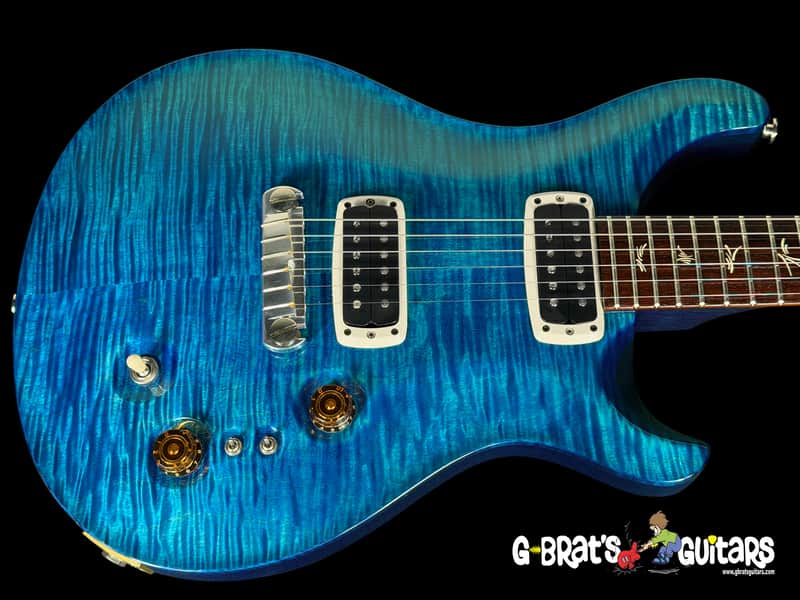 2020 Paul Reed Smith PRS Paul's Guitar Flame Top w Brushstroke Inlays ~ Faded Blue Jean image 1