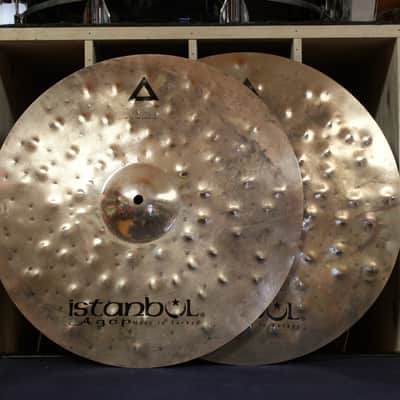 Istanbul Agop 17" Xist Dry Dark Brilliant Hi-Hats 1058/1557g image 1