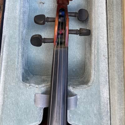 Antonius Stradivarius Cremonensis Faciebat Anno 1713 made in Czechoslovakia Violin burst image 3