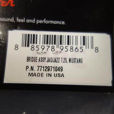 Fender American Professional Jaguar/Jazzmaster 7.25" Radius Bridge Assembly, Nickel image 3