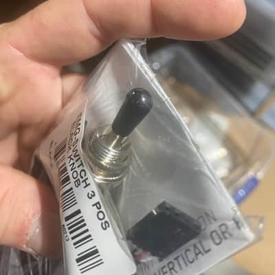 EMG 3 POS POSITION STD GIBSON TOGGLE SWITCH SOLDERLESS B289 BLACK TIP 3 WAY ( SWITCH TIP SCUFFED ) image 5