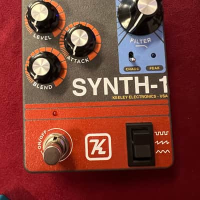 Keeley Synth 1 Reverse Attack Fuzz Wave Generator 2019 - Present - Grey / Red / Blue image 1