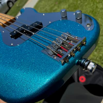 2014 Fender Steve Harris Blue Sparkle P Bass - MIJ Japan -Iron Maiden image 8