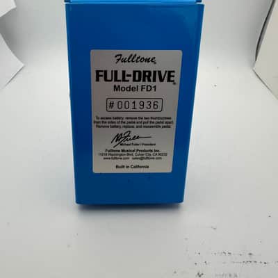 Fulltone FD1 Full-Drive 1 Overdrive 2018 - Blue image 6