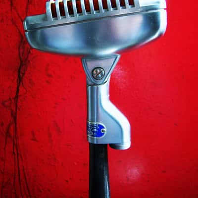 Vintage 1950's Shure 51 dynamic omni-directional microphone multi Z w Astatic E6G Nat King Cole PROP DISPLAY image 10