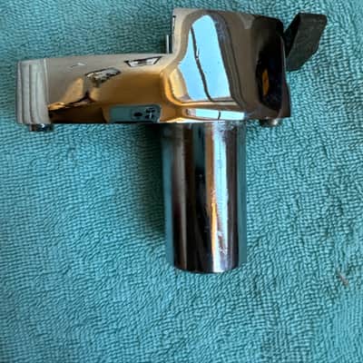 Rogers Tom Drum Mount or Spur bracket - Big R Memriloc XP8 - 1” Lot #3 70s - Chrome image 4