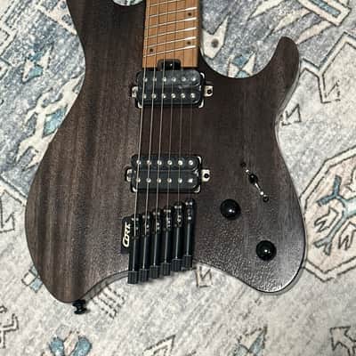 Cort SPACEG6MSSGTK Headless Space G6MS Multi-Scale Okoume Body Roasted Maple & Walnut 5-Ply Laminated Neck 6-String Electric Guitar w/Gig Bag image 3