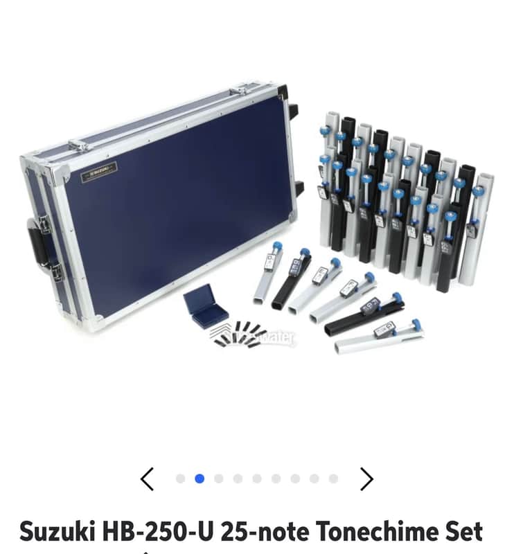 Suzuki HB-250 25-Note Tone Chime Set with Case 2020s - Standard image 1