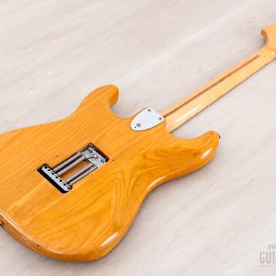 1974 Fender Stratocaster Vintage Electric Guitar Natural w/ Case image 14