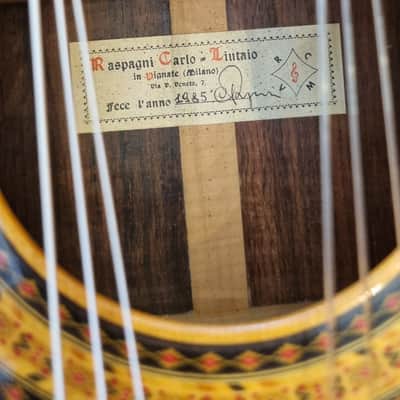 Carlo Raspagni Classic Concert Guitar 1985 image 6