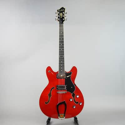 Hagstrom Viking Semi-Hollowbody Electric Guitar - Wild Cherry Transparent (Used) image 2