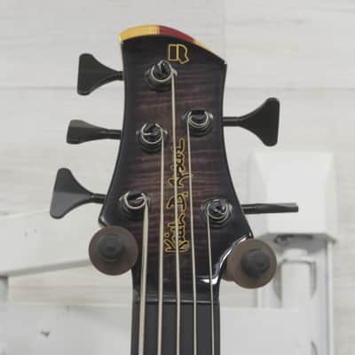 Roscoe  TB-3005 Bass Guitar - Trans Black image 3