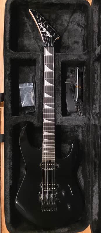 Jackson MJ Series Dinky Reverse Headstock DKR MAH 2021 - Present - Gloss Black - Made in Japan - Metal Strat Style Guitar with Gotoh Floyd Rose Style Tremolo System image 1