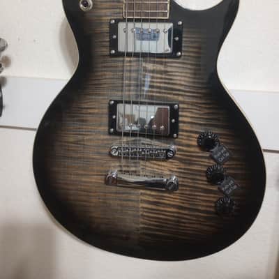 Mitchell MS470 Mahogany Body Electric Guitar Widow Black Burst image 1