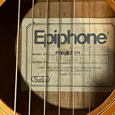 Epiphone PR-525N 1977 - Natural image 7
