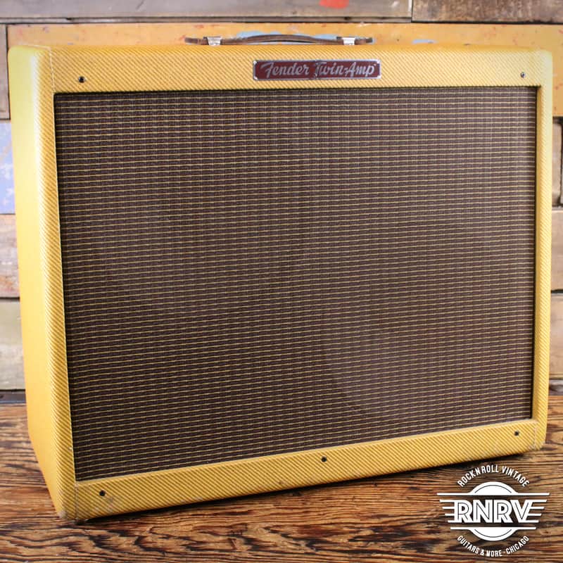 Fender '57 Twin-Amp Reissue Guitar Combo Lacquered Tweed w/ Added Tube Reverb image 1