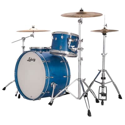 Ludwig *Pre-Order* NeuSonic Satin Royal Blue Painted Pro Beat Drums 14x24_16x16_9x13 3pc Shell Pack | NEW | Special Order | Authorized Dealer image 2