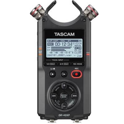 Tascam DR-40XP Portable 4-Track Digital Audio Recorder & USB Audio Interface image 2