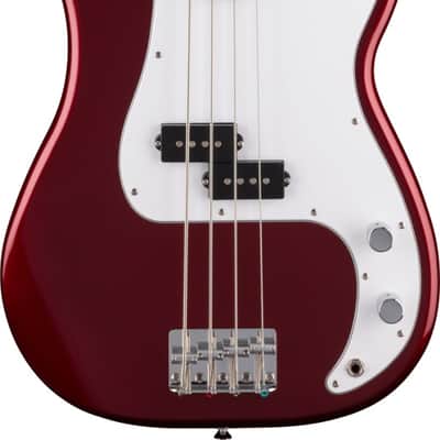 Fender Standard Precision Bass, Maple Fingerboard, White Pickguard, Candy Cola image 3
