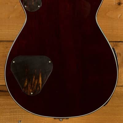 Gretsch G6134TFM-NH Nigel Hendroff Signature Penguin Dark Cherry Metallic Flame image 4