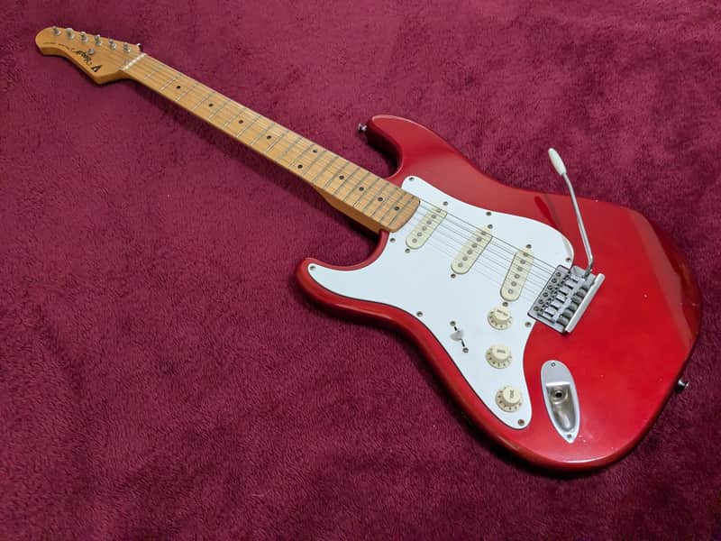 Arbor 416L-MR Lefty Strat copy 1980s - Metallic Red - Made in Korea image 1
