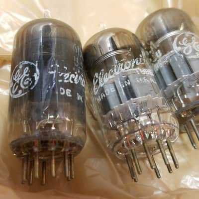 G.E ONE (1) 6DJ8 AT1000 TESTED Vacuum Tube smoked glass ECC88 dual triode 1962-1972 image 1