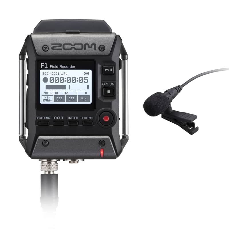 Zoom F1-LP Field Recorder/Lavalier Microphone Package image 1