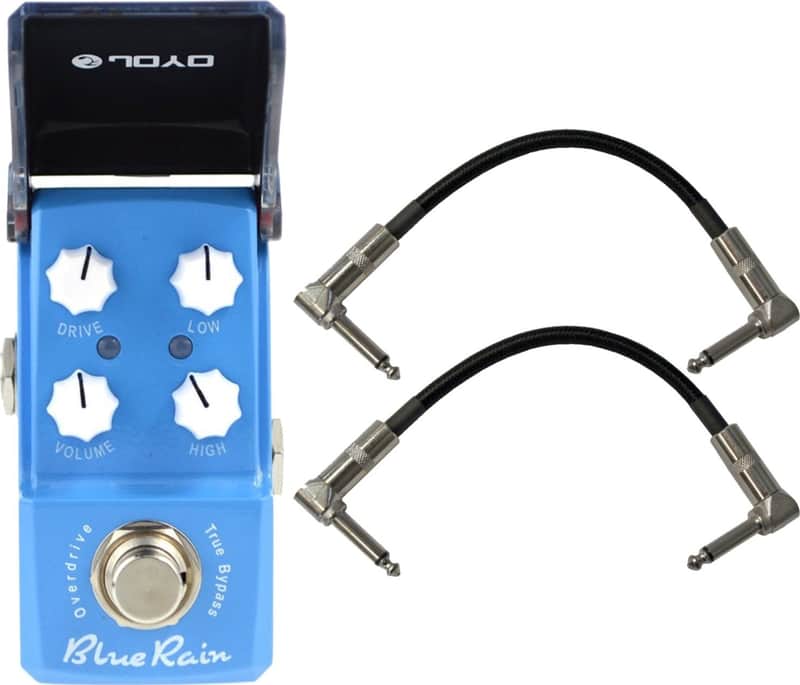 Joyo JF-311 Emerald (Overdrive) True Bypass Mini Pedal w/ Patch Cables image 1