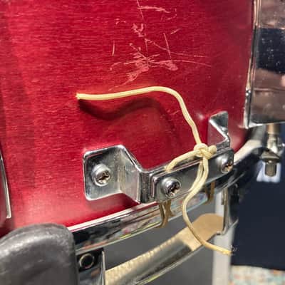 Modern Drum Shop NYC - 6x14" Wood 10-Lug Snare Drum - Red Stain Finish image 13