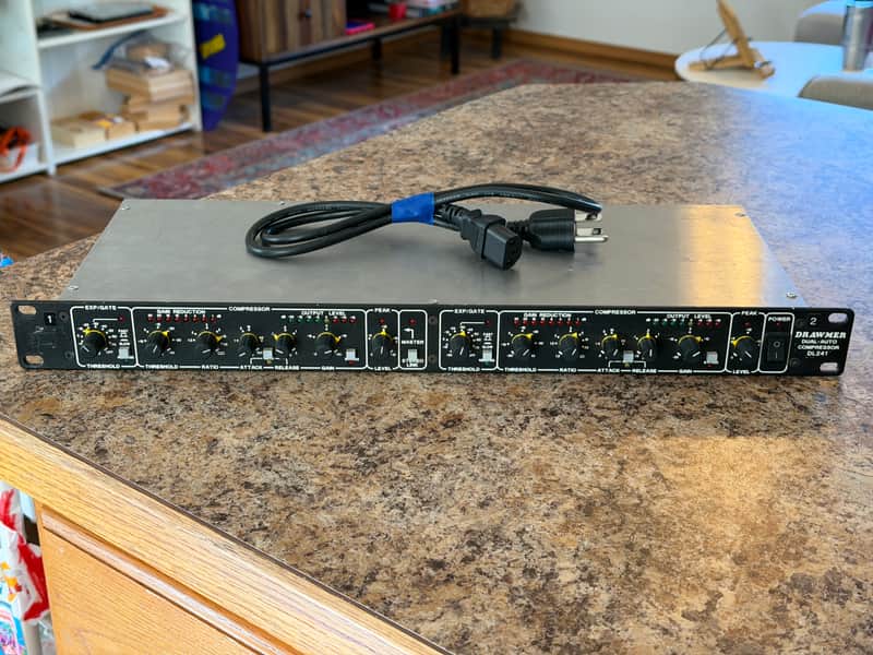 Drawmer DL241 Dual Auto Compressor Mono or Stereo TRS version Analog Expander Gate image 1