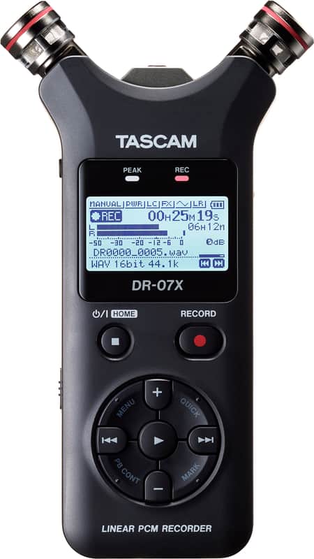 Tascam DR-07X Stereo Mic Digital Handheld Recorder with USB Audio Interface image 1
