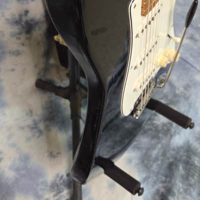 Vintage RARE 1974 Greco SE500B Black Strat Style Electric Guitar Maxon Pickups New Strings Pro Setup New Hard Shell Case image 5