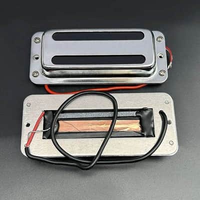 Chrome Electric Guitar Neck and Bridge Humbucker Pickups Set image 4