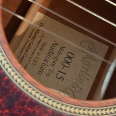 Martin Martin 000-15 Mahogany Top Auditorium (early 2000's) - Solid Honduran Mahogany image 5