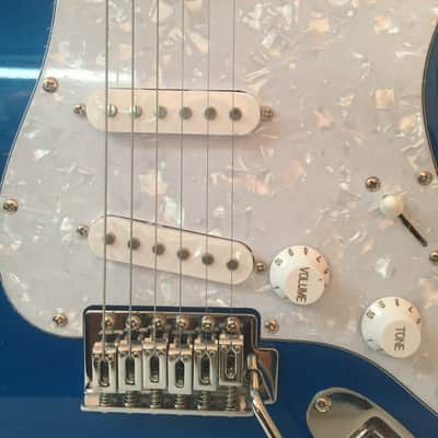 Stadium Stratocaster Electric Guitar-NEW-Azure Blue-Quality Hardware-Shop Setup! Bild 3