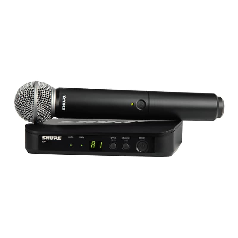 Shure BLX24/SM58 H11 Frequency Band Simple Setup Wireless Microphone System image 1