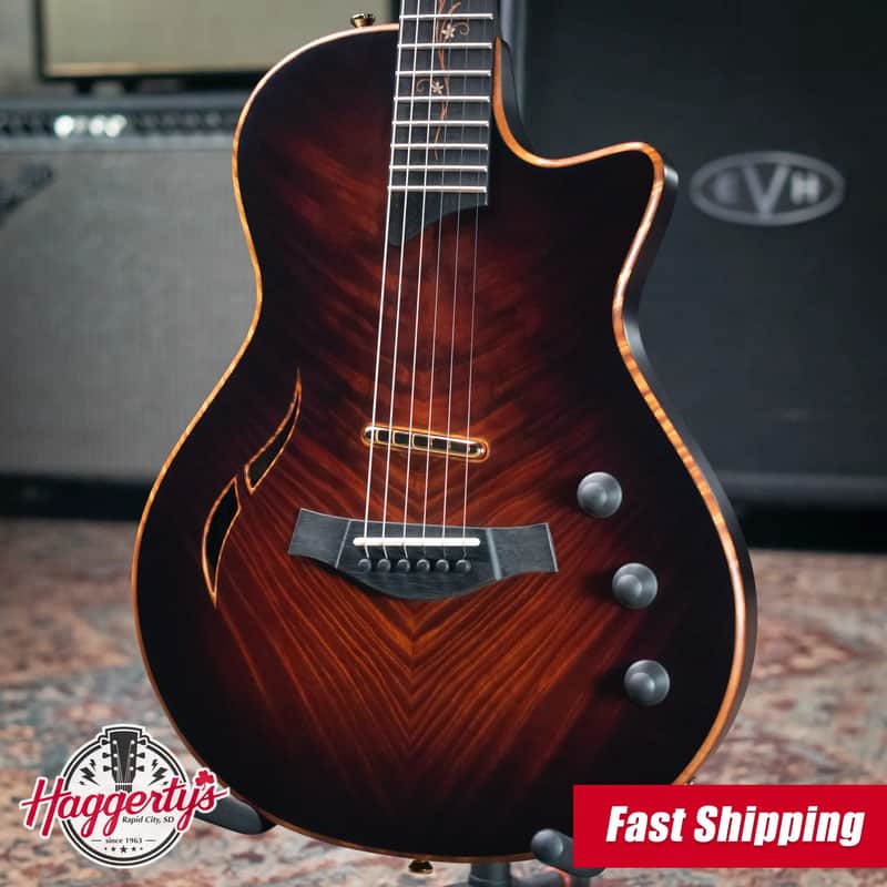 Taylor Custom Shop T5z Custom #C0957 Hawaiian Koa/Shamel Ash Hollow Body Electric Guitar with Hardshell Case image 1