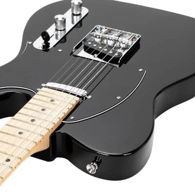 Maple Basswood Body 39" Electric Guitar Right Handed Black image 3