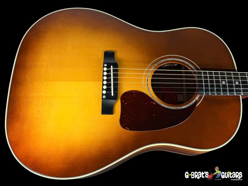 2025 Gibson J-45 Koa Custom Shop Slope Shoulder Acoustic - Honey Burst image 1