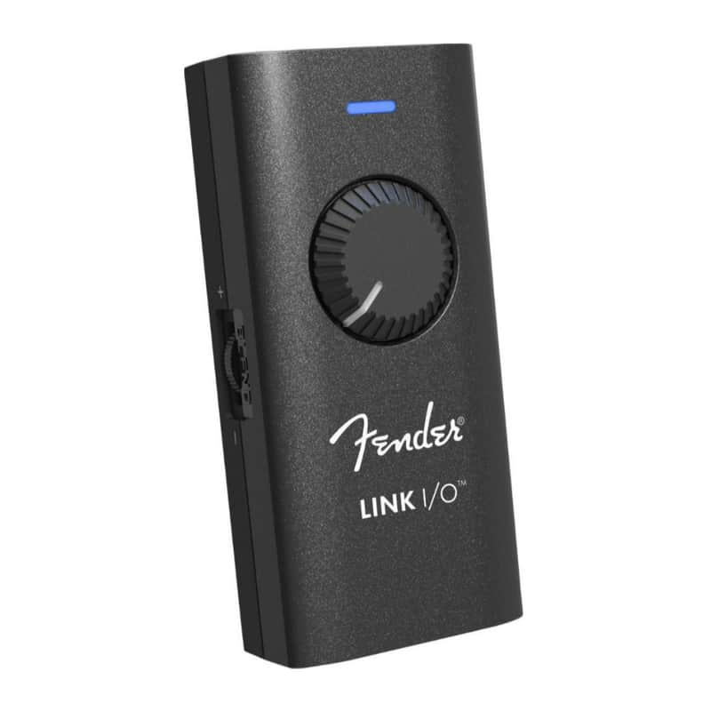 Fender Link I/O Studio-Grade Audio Interface with Input Meter, Mix Control, LED Signal Meter, and Anti-Skid Silicone Feet (Black) image 1
