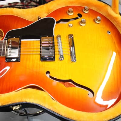 Gibson '64 ES-335 Figured Reissue Gloss Sunrise Tea burst 2024 - Sunrise Tea burst image 6