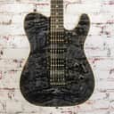 Fender Custom Shop Tele, HSH w/ Floyd Rose Tremolo, Trans Quilt Black w/ OHSC - x9113 USED