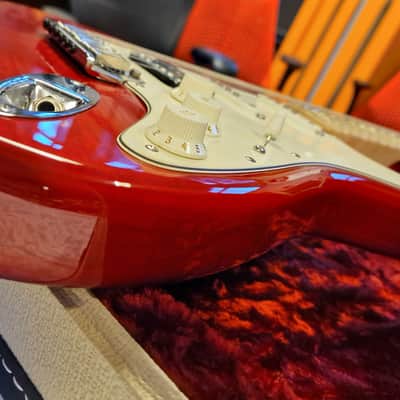Fender Custom Shop Deluxe Stratocaster Candy Apple Red HSS AAA Flame USA image 20