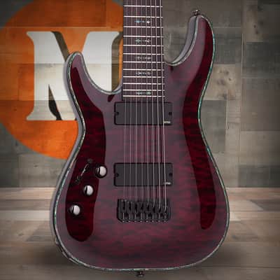 Schecter Hellraiser C-8 Left hand Electric Guitar - Black Cherry (133) image 1