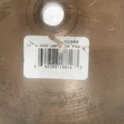 Zildjian 20" K Custom Left Side Ride w/3 Rivets image 4